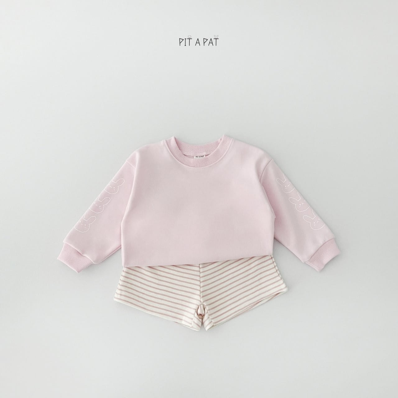 Pitapat - Korean Children Fashion - #minifashionista - Baby Rabbit Top Bottom Set - 8