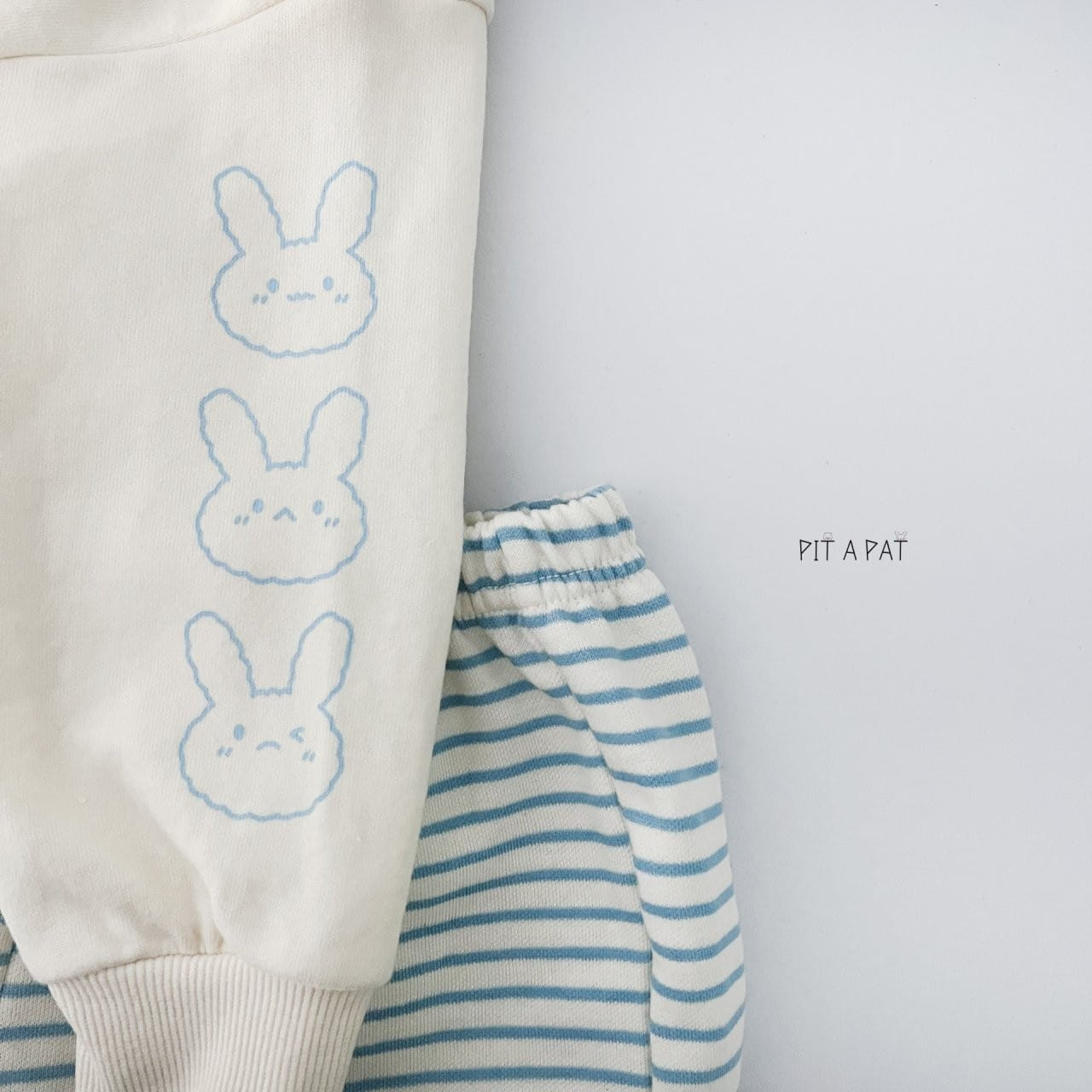 Pitapat - Korean Children Fashion - #prettylittlegirls - Baby Rabbit Top Bottom Set - 9