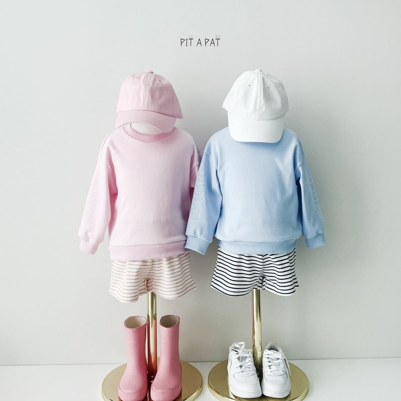 Pitapat - Korean Children Fashion - #toddlerclothing - Baby Rabbit Top Bottom Set - 11