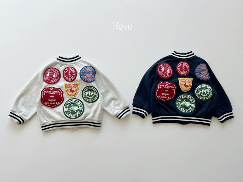 Reve - Korean Children Fashion - #prettylittlegirls - Wappen Varsity Jacket - 3