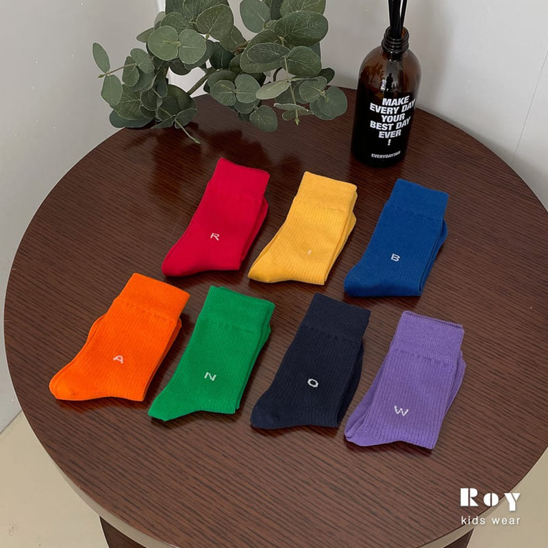 Roy - Korean Children Fashion - #Kfashion4kids - Alphabet Socks