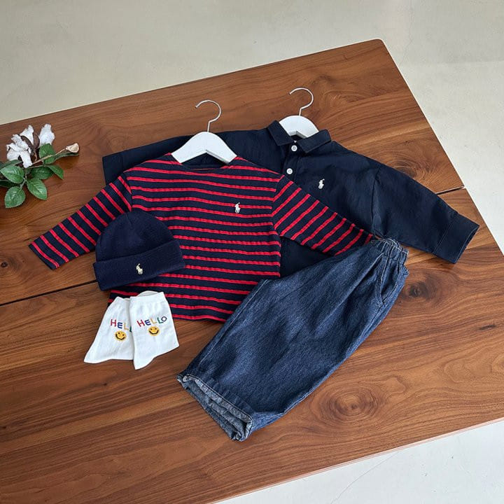 Roy - Korean Children Fashion - #Kfashion4kids - Denim Chino Pants - 11