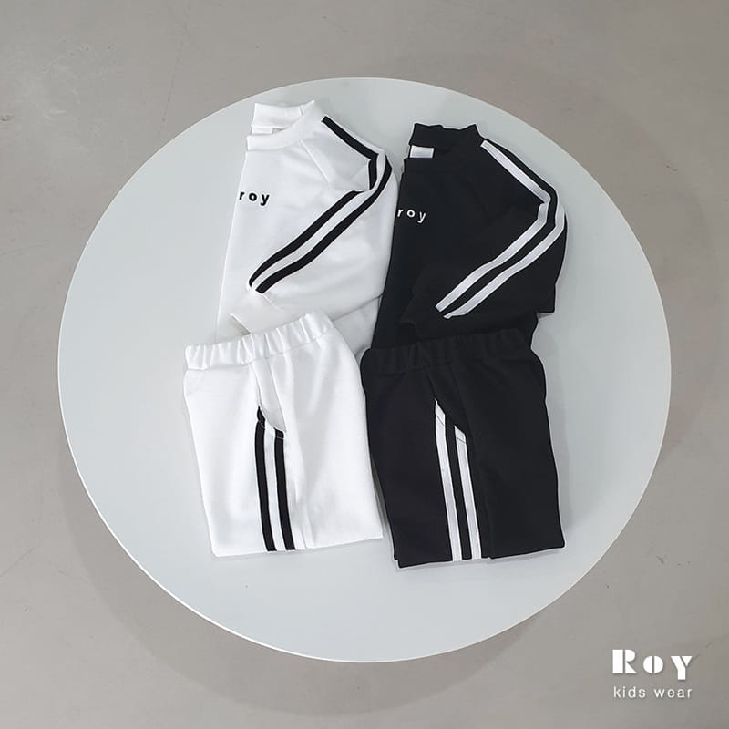 Roy - Korean Children Fashion - #childofig - Two Line Top Bottom Set - 5