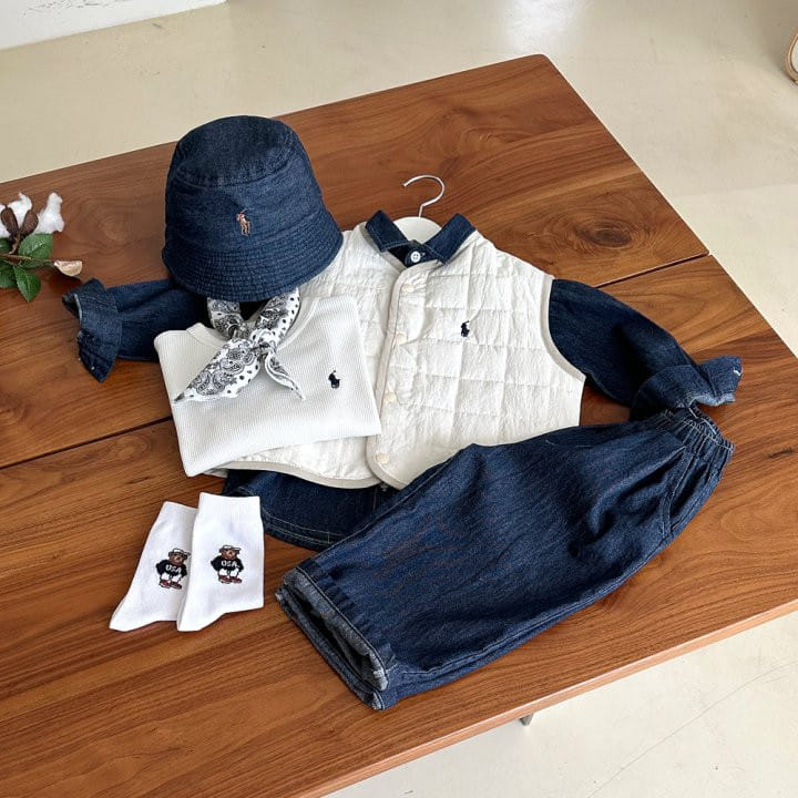 Roy - Korean Children Fashion - #designkidswear - Denim Chino Pants - 5