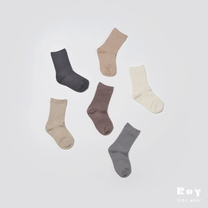 Roy - Korean Children Fashion - #discoveringself - Preen 6pc Socks Set  - 7