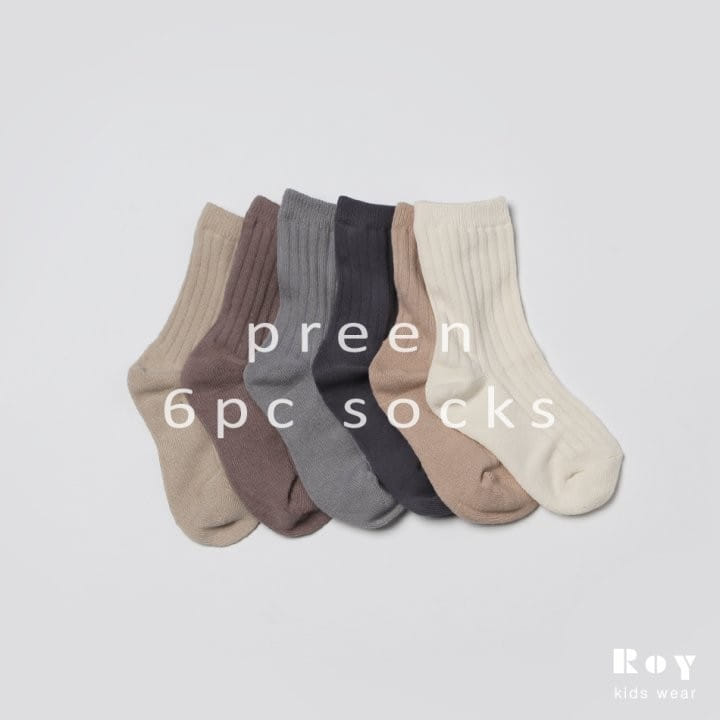 Roy - Korean Children Fashion - #todddlerfashion - Preen 6pc Socks Set 