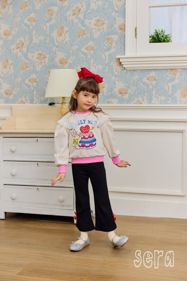 Sera - Korean Children Fashion - #Kfashion4kids - Ribbon Boots Cut Pants - 2