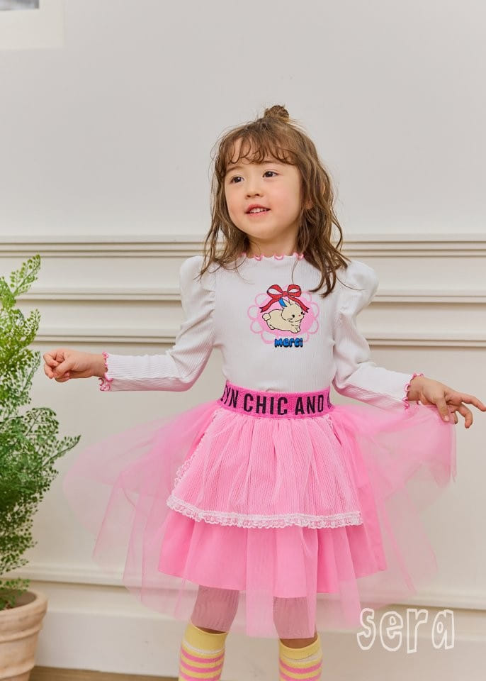 Sera - Korean Children Fashion - #Kfashion4kids - Rib Baby Rabbit Tee - 9