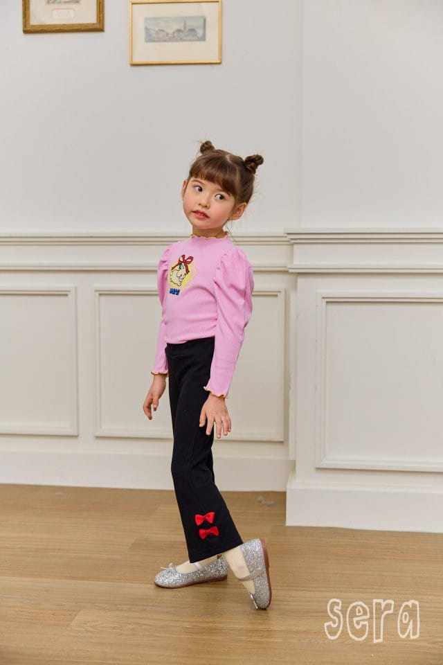 Sera - Korean Children Fashion - #childofig - Ribbon Boots Cut Pants - 10