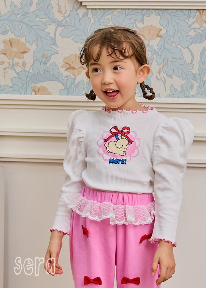 Sera - Korean Children Fashion - #childofig - Rib Baby Rabbit Tee