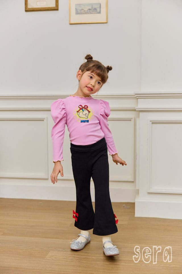 Sera - Korean Children Fashion - #childrensboutique - Ribbon Boots Cut Pants - 11