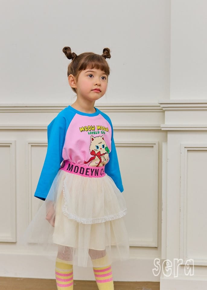 Sera - Korean Children Fashion - #designkidswear - Cat Raglan Sweatshirt - 2