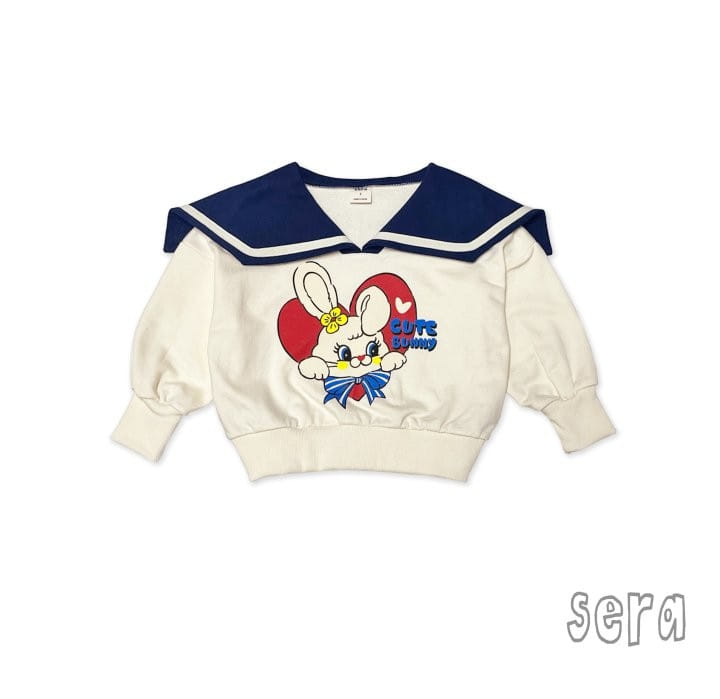 Sera - Korean Children Fashion - #kidsshorts - Heart Collar Sweatshirt - 8