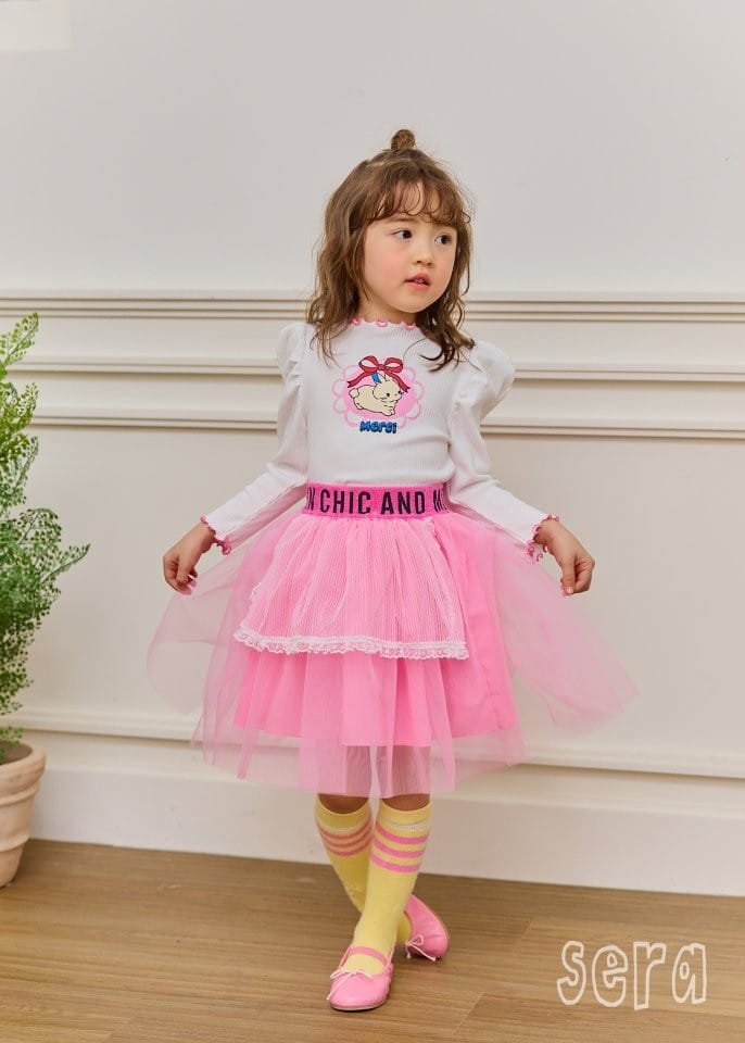 Sera - Korean Children Fashion - #kidzfashiontrend - Rib Baby Rabbit Tee - 8