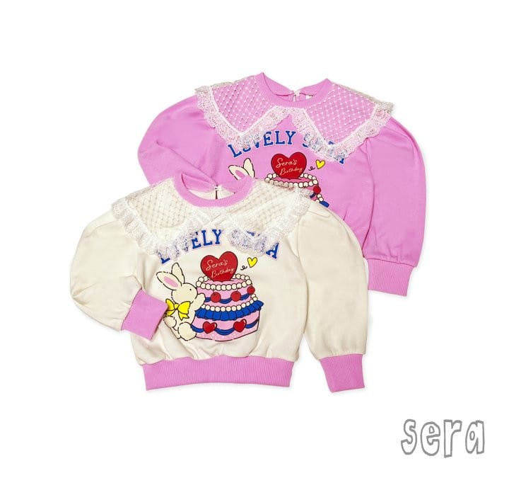 Sera - Korean Children Fashion - #Kfashion4kids - Lace Collar Cake Sweatshirt - 4