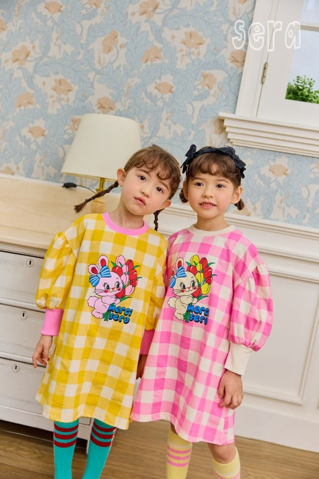 Sera - Korean Children Fashion - #magicofchildhood - Check Tulip One-Piece