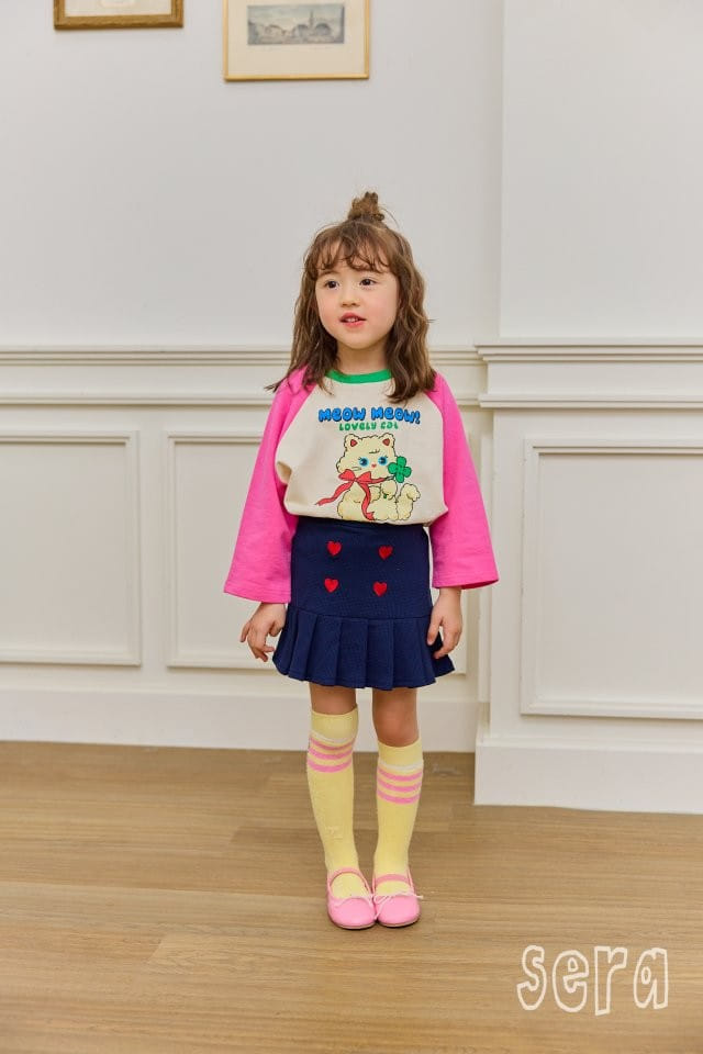 Sera - Korean Children Fashion - #magicofchildhood - Cat Raglan Sweatshirt - 10