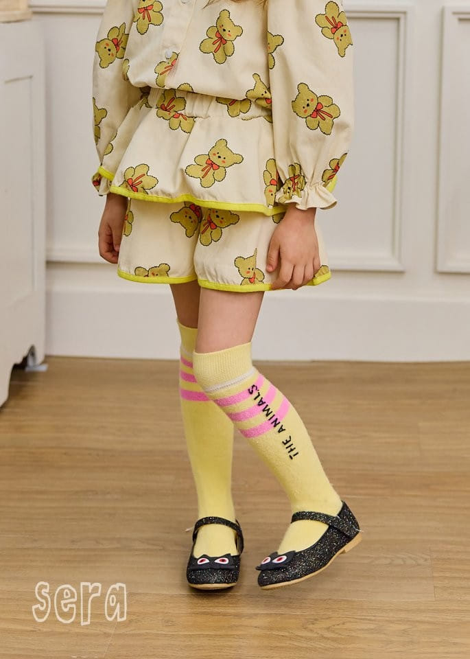 Sera - Korean Children Fashion - #minifashionista - Bear Kan Kan Skirt Pants