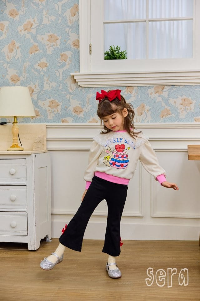 Sera - Korean Children Fashion - #stylishchildhood - Lace Collar Cake Sweatshirt - 10