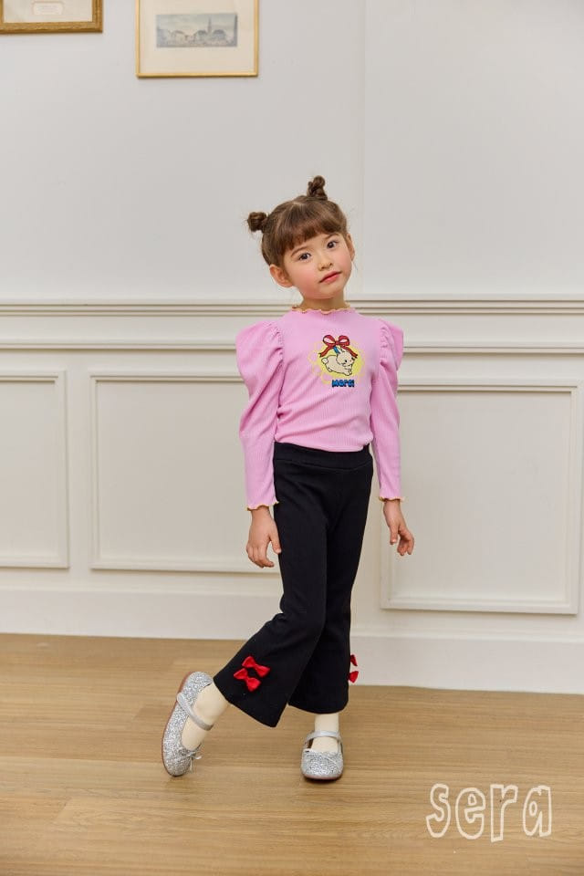 Sera - Korean Children Fashion - #stylishchildhood - Ribbon Boots Cut Pants - 9