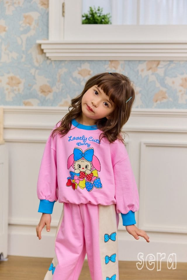 Sera - Korean Children Fashion - #todddlerfashion - Bunny Ribbon Sweatshirt