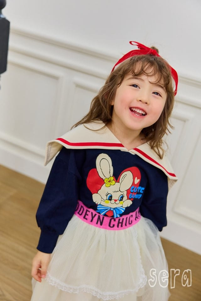 Sera - Korean Children Fashion - #toddlerclothing - Heart Collar Sweatshirt