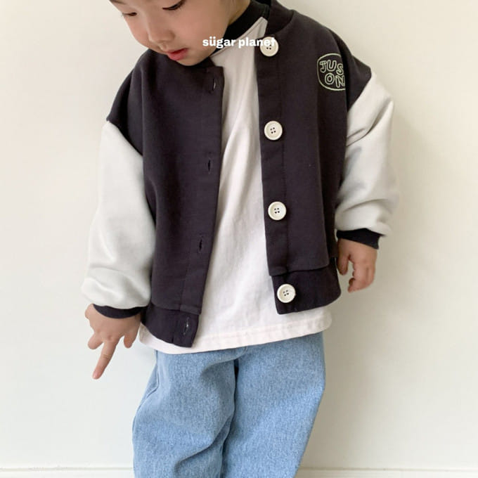 Sugar Planet - Korean Children Fashion - #childofig - Just Color Varsity Jacket