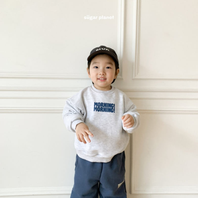 Sugar Planet - Korean Children Fashion - #discoveringself - Good Morning Top Bottom Set - 7