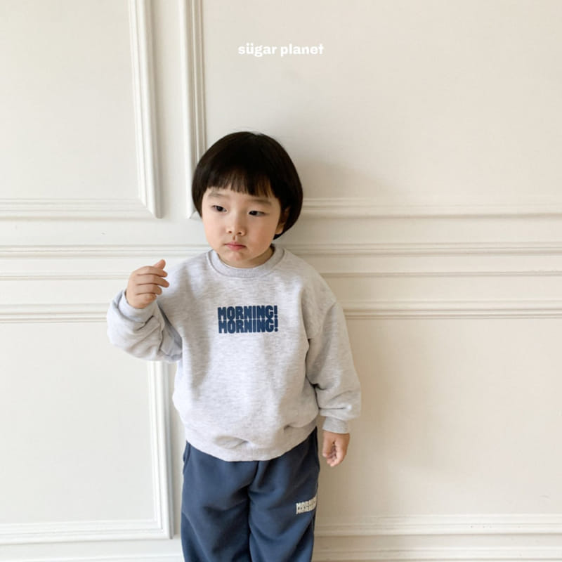 Sugar Planet - Korean Children Fashion - #fashionkids - Good Morning Top Bottom Set - 8