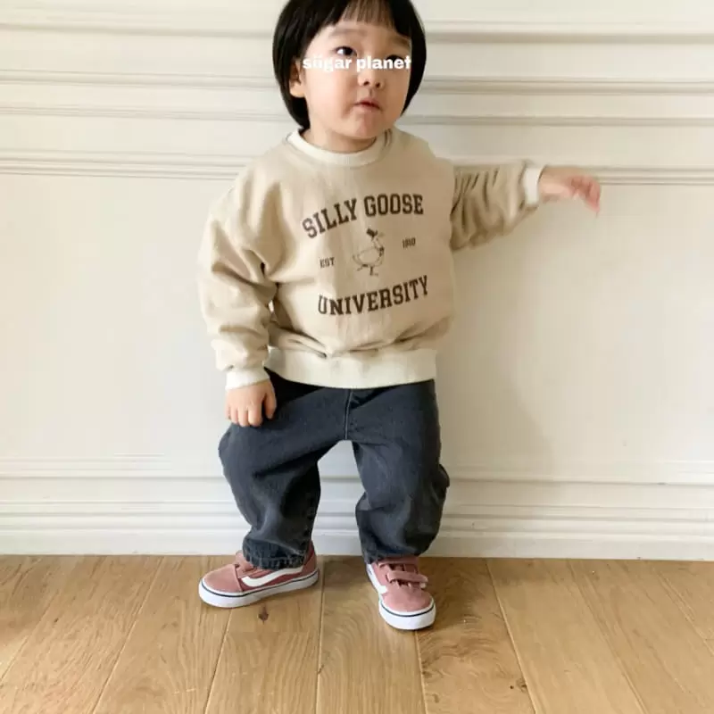 Sugar Planet - Korean Children Fashion - #prettylittlegirls - Seely Goose Sweatshirt - 8