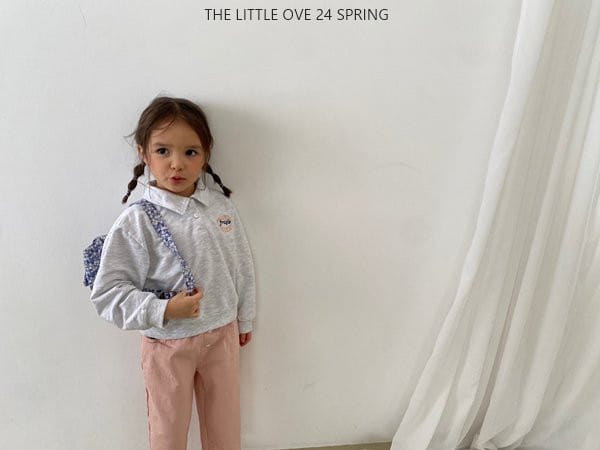 The Little Ove - Korean Children Fashion - #Kfashion4kids - Embroidery Collar Sweatshirt - 2