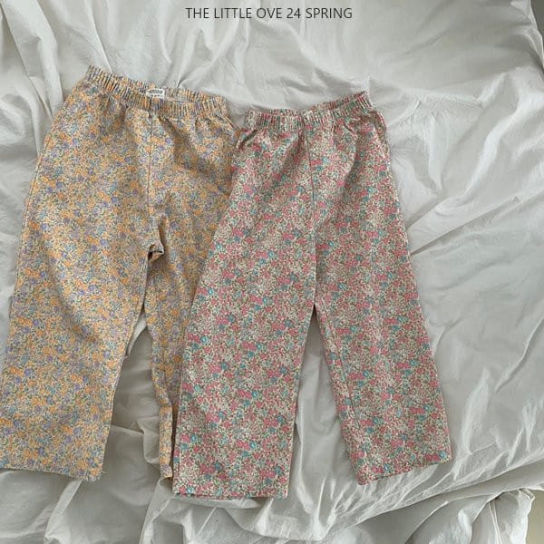 The Little Ove - Korean Children Fashion - #fashionkids - Flower Straight Pants