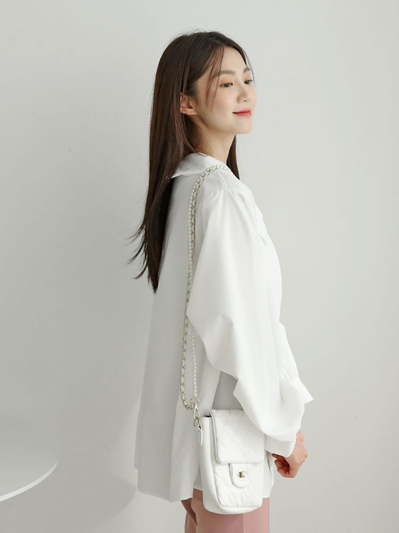 Theggllim - Korean Women Fashion - #womensfashion - Collar Wintuck Blouse  - 2