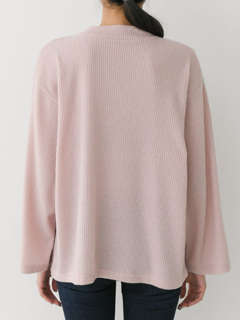 Theggllim - Korean Women Fashion - #womensfashion - Rain V Neck Knit  - 7