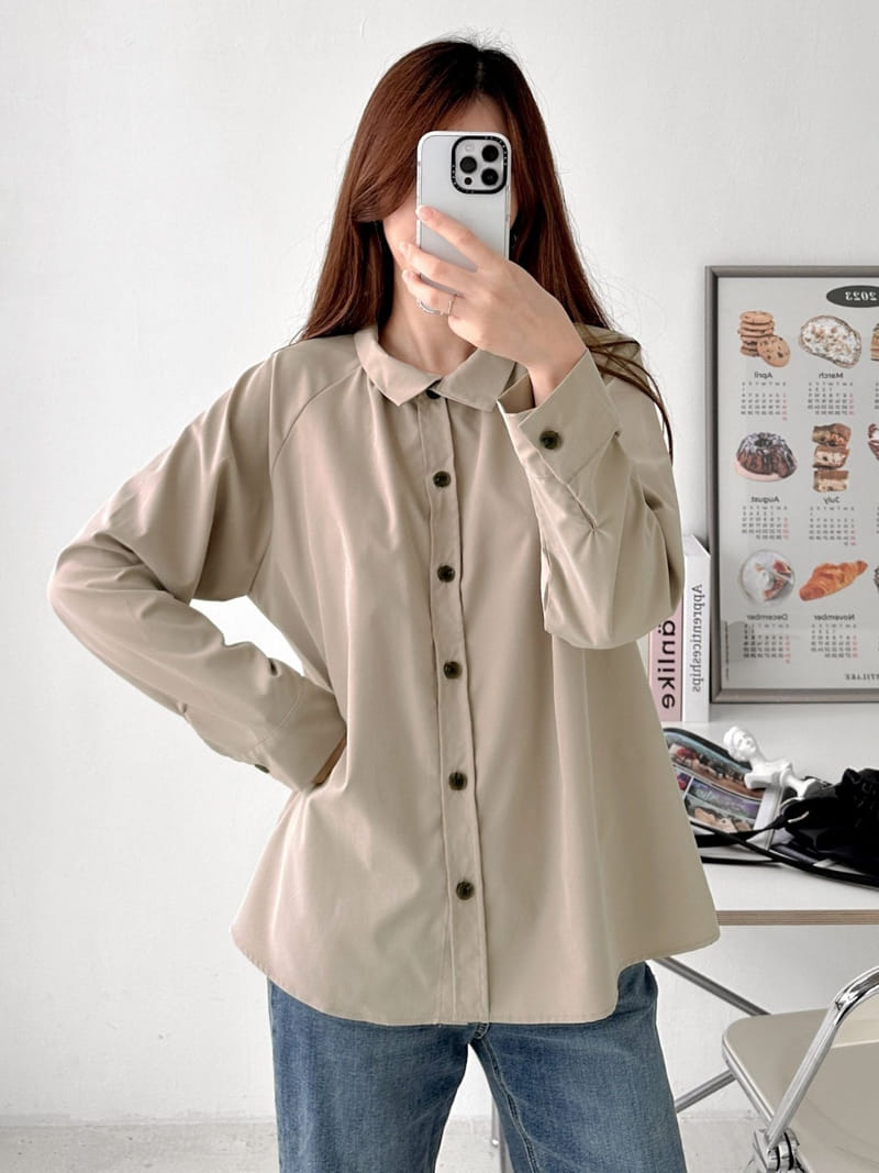 Theggllim - Korean Women Fashion - #womensfashion - High Neck Shirt Blouse  - 2