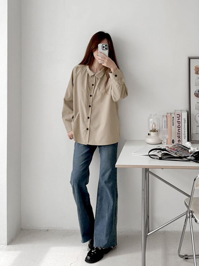 Theggllim - Korean Women Fashion - #womensfashion - High Neck Shirt Blouse  - 8