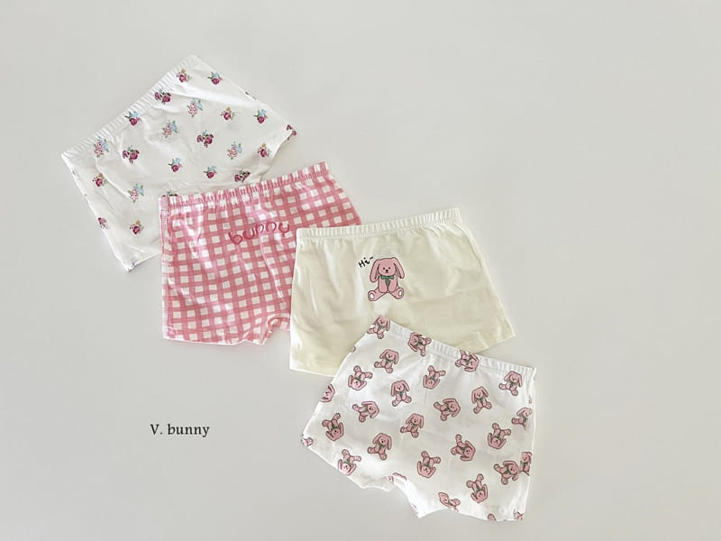 V Bunny - Korean Children Fashion - #childofig - Check Bunny Underwear - 2