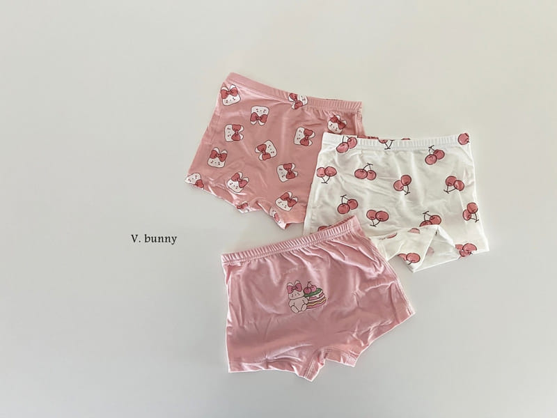 V Bunny - Korean Children Fashion - #childrensboutique - Pink Ribbon Underwear - 2