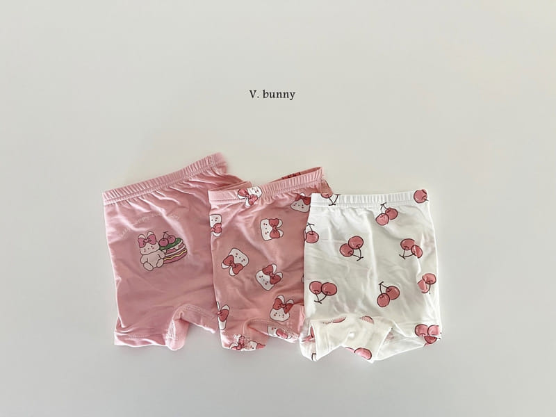 V Bunny - Korean Children Fashion - #designkidswear - Pink Ribbon Underwear - 3