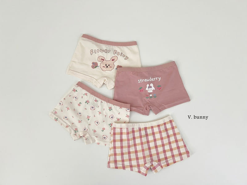 V Bunny - Korean Children Fashion - #kidsshorts - Flower Underwear