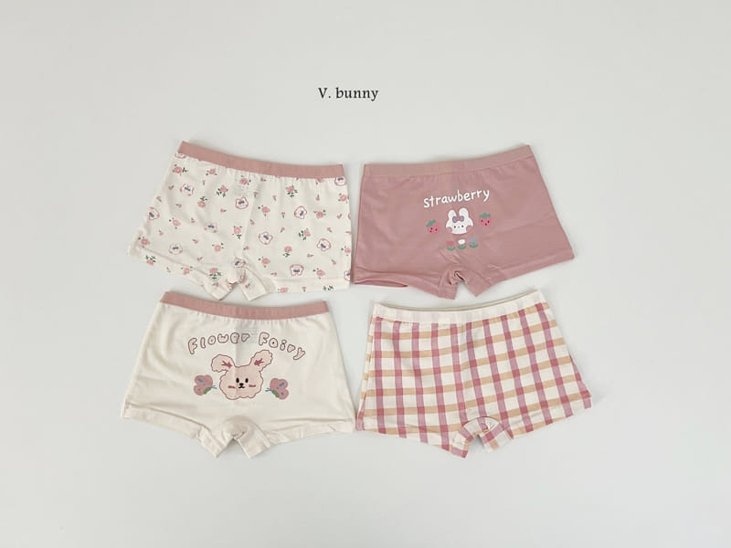 V Bunny - Korean Children Fashion - #kidsstore - Flower Underwear - 2