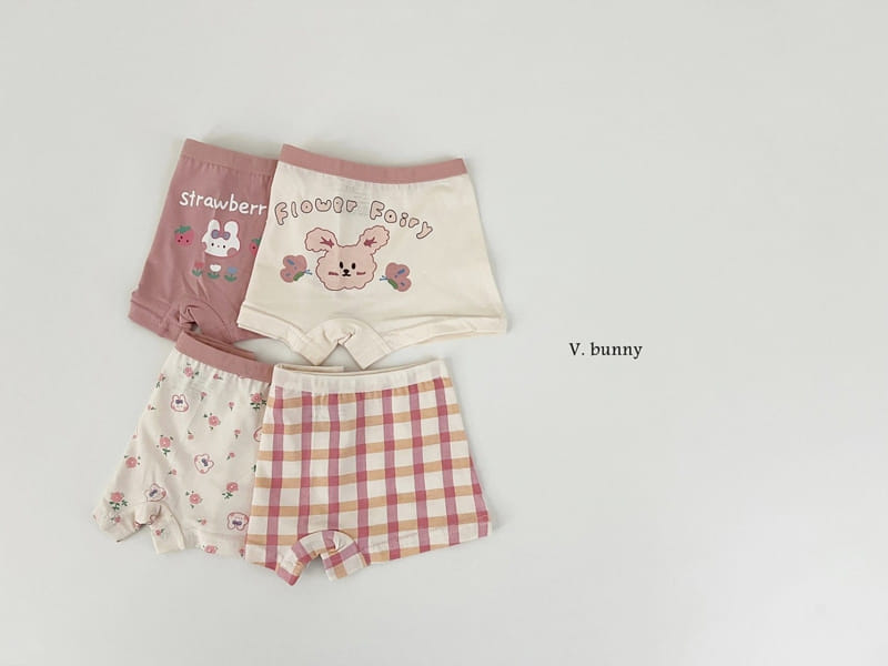 V Bunny - Korean Children Fashion - #kidzfashiontrend - Flower Underwear - 3