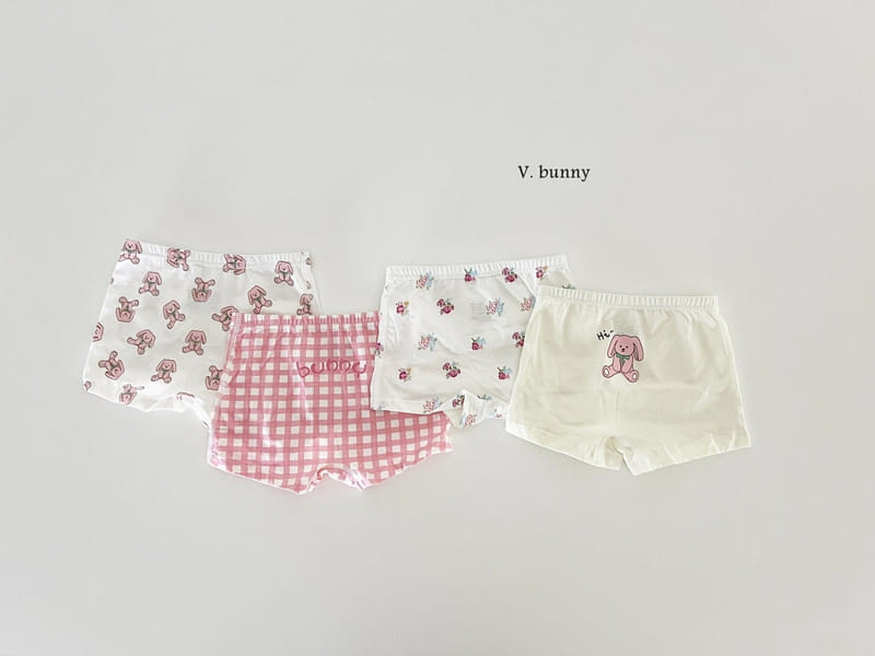 V Bunny - Korean Children Fashion - #littlefashionista - Check Bunny Underwear - 11