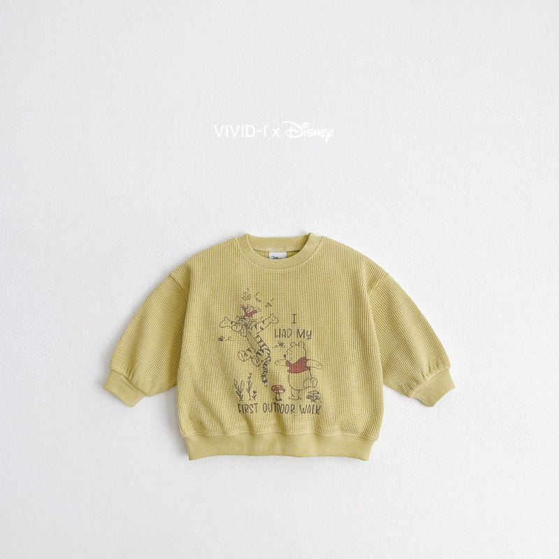 Vivid I - Korean Children Fashion - #childofig - P Waffle Sweatshirt - 4