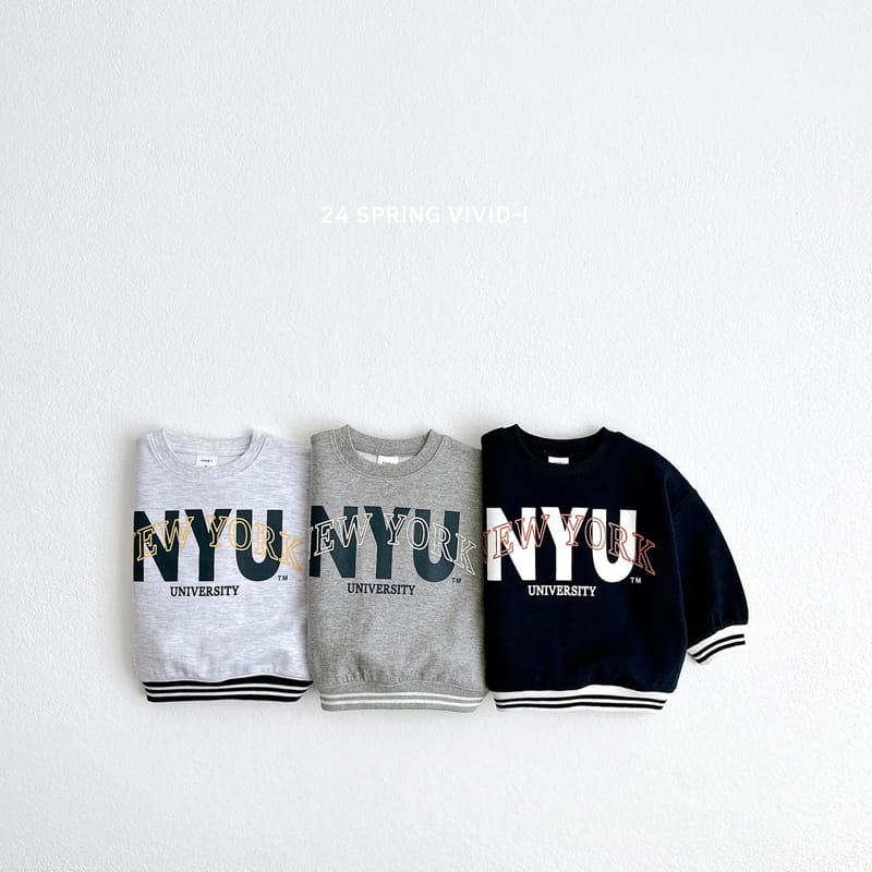 Vivid I - Korean Children Fashion - #childrensboutique - New York Banding Sweatshirt