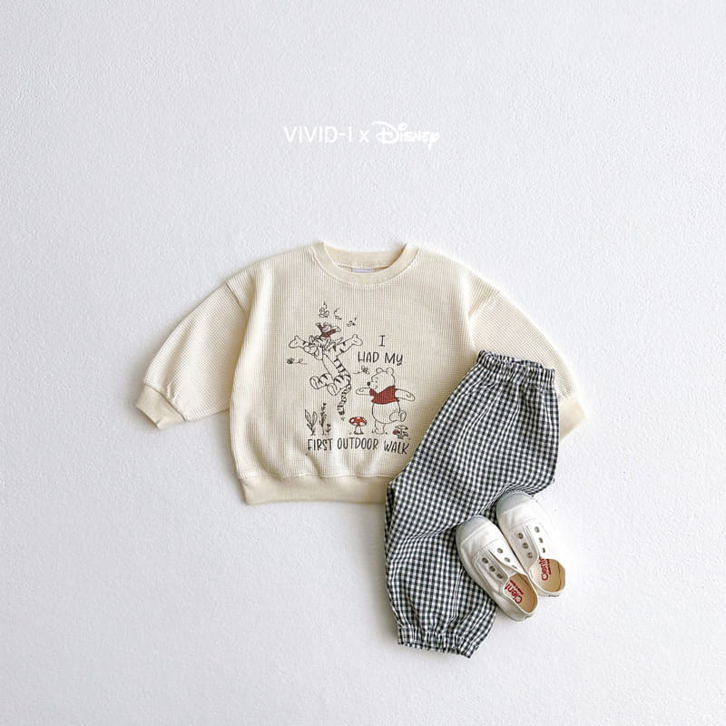 Vivid I - Korean Children Fashion - #designkidswear - P Waffle Sweatshirt - 5