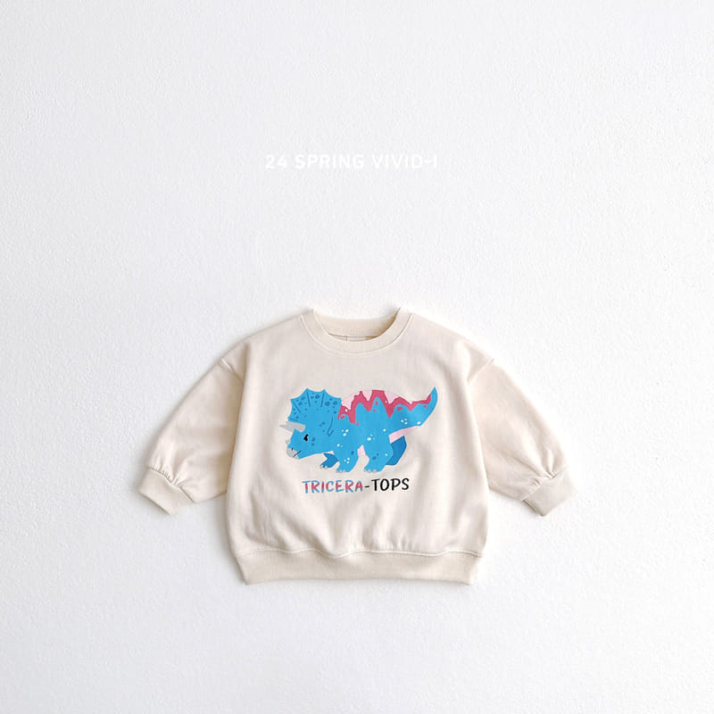 Vivid I - Korean Children Fashion - #designkidswear - Painting Dino Sweatshirt - 3