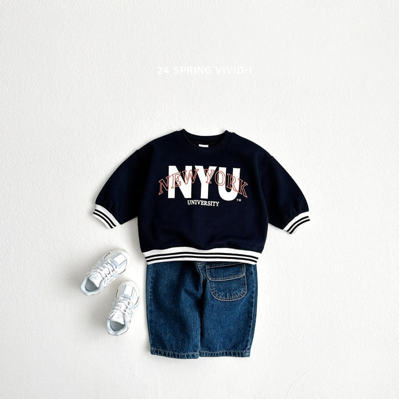 Vivid I - Korean Children Fashion - #designkidswear - New York Banding Sweatshirt - 2