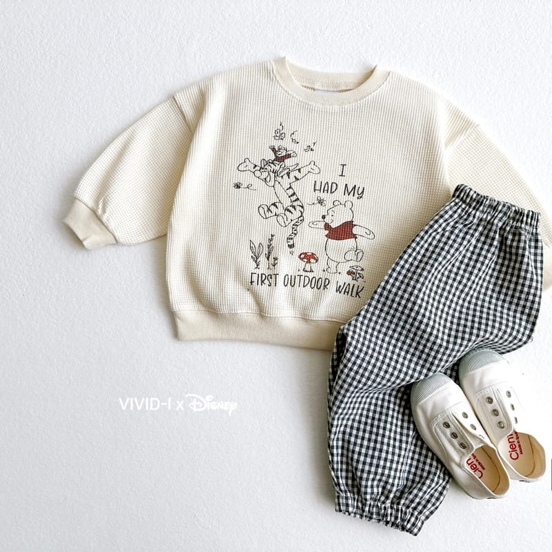 Vivid I - Korean Children Fashion - #discoveringself - P Waffle Sweatshirt - 6