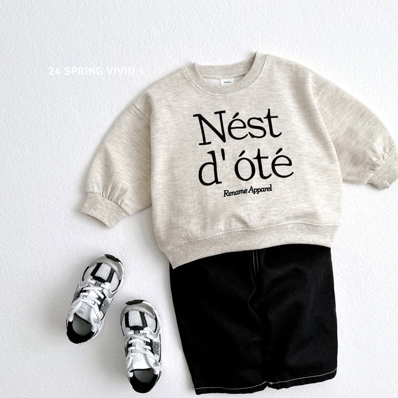 Vivid I - Korean Children Fashion - #discoveringself - Nest Embroidery Sweatshirt - 5